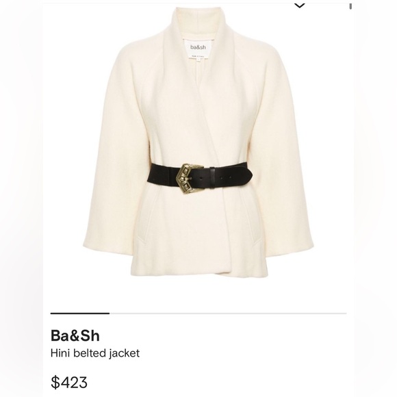 ba&sh Hini belted jacket - Picture 3 of 4